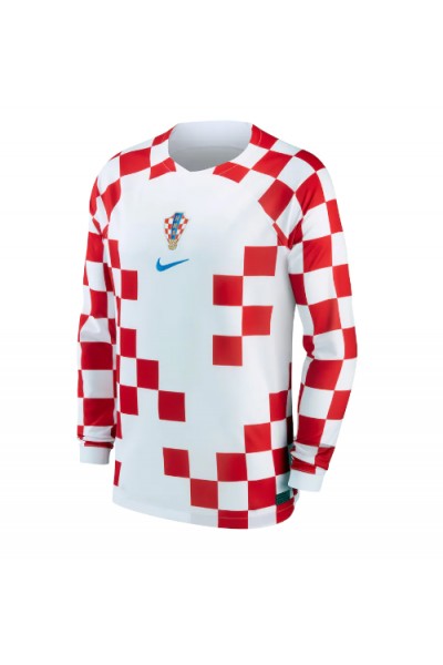 Fotbalové Dres Chorvatsko Domácí Oblečení MS 2022 Dlouhý Rukáv